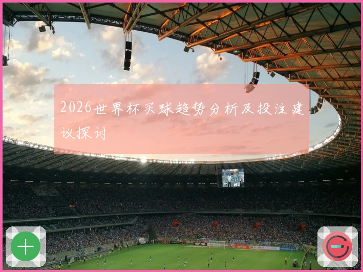 2026世界杯买球趋势分析及投注建议探讨